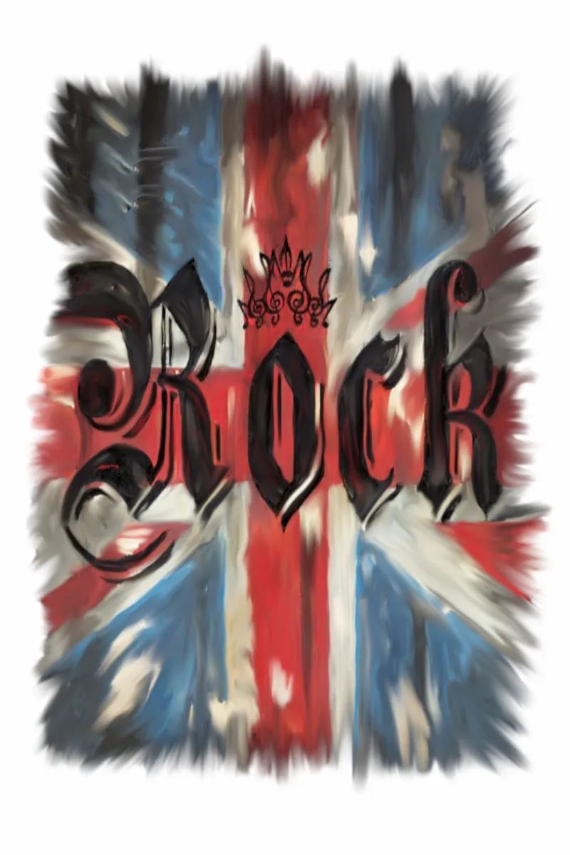 Camiseta de mujer ROCK negra