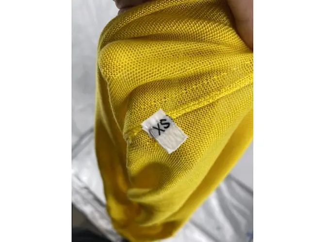 Camiseta de punto LEETHA.Cachemira S internacional Amarillo 
