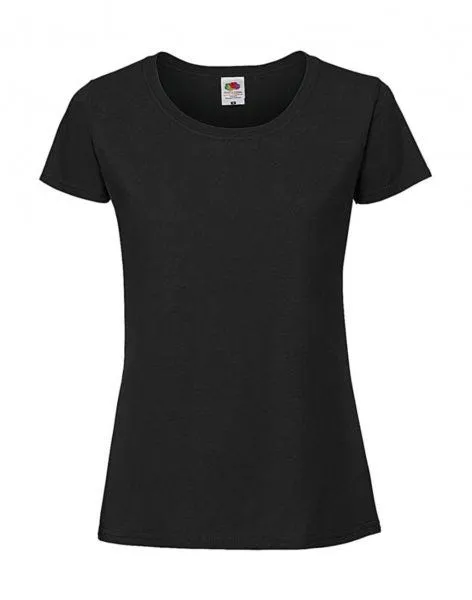 Camiseta Fruit of the Loom Iconic 195 Ringspun Premium manga corta mujer