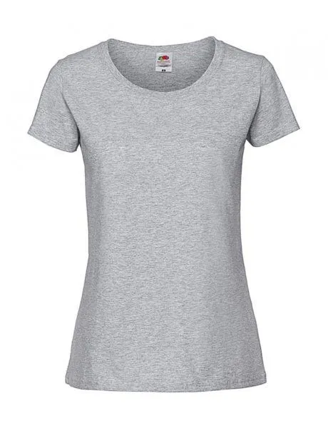 Camiseta Fruit of the Loom Iconic 195 Ringspun Premium manga corta mujer