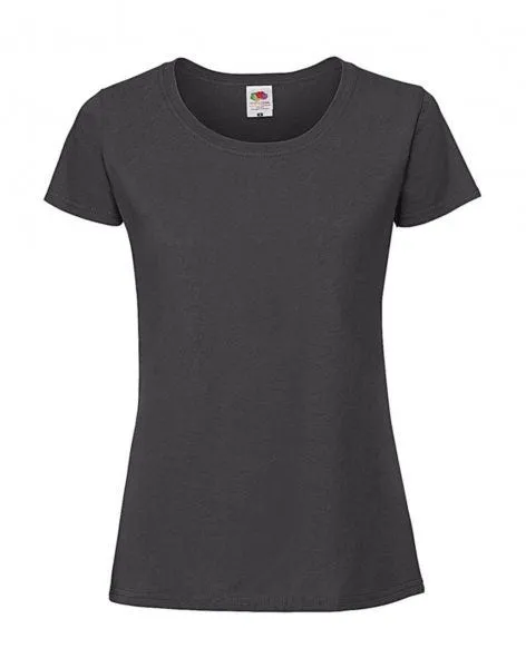 Camiseta Fruit of the Loom Iconic 195 Ringspun Premium manga corta mujer