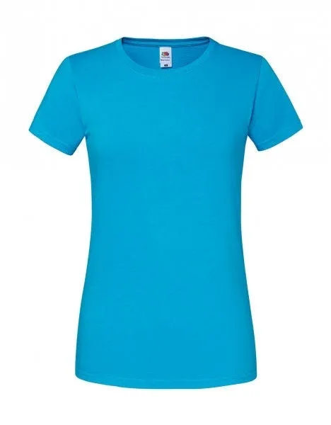 Camiseta Fruit of the Loom Iconic 195 Ringspun Premium manga corta mujer