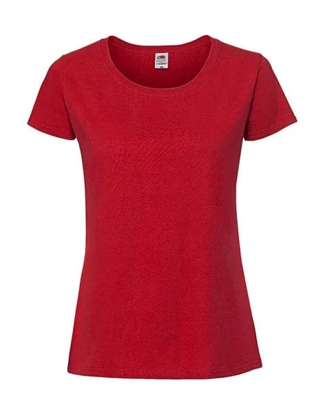 Camiseta Fruit of the Loom Iconic 195 Ringspun Premium manga corta mujer