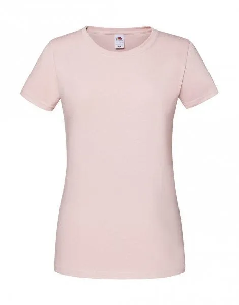 Camiseta Fruit of the Loom Iconic 195 Ringspun Premium manga corta mujer