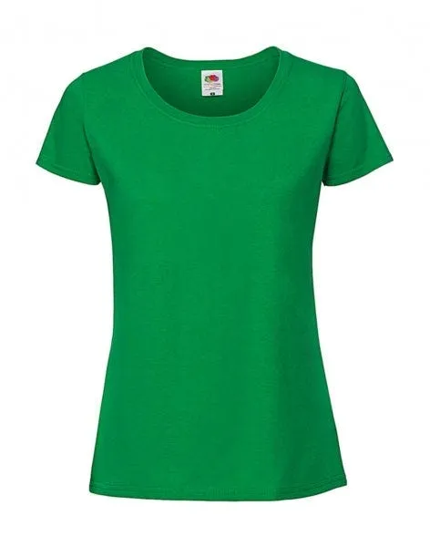 Camiseta Fruit of the Loom Iconic 195 Ringspun Premium manga corta mujer