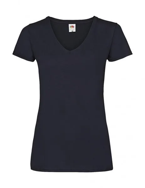 Camiseta Fruit of the Loom Valueweight cuello V manga corta mujer