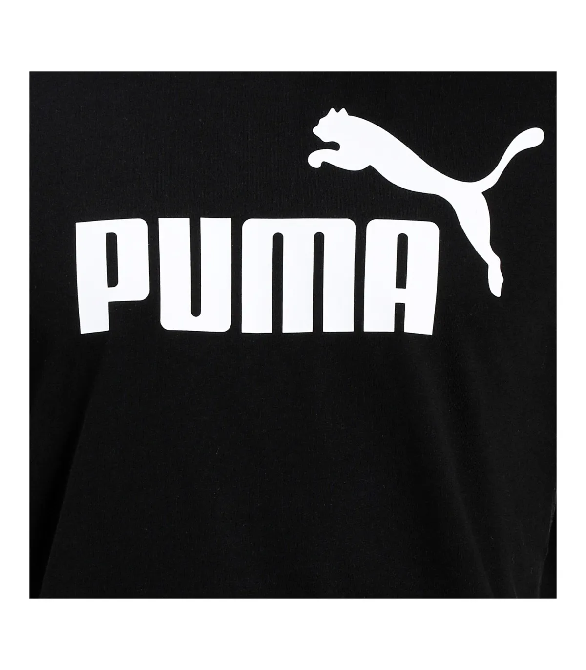 Camiseta Puma Essentials Logo Negra