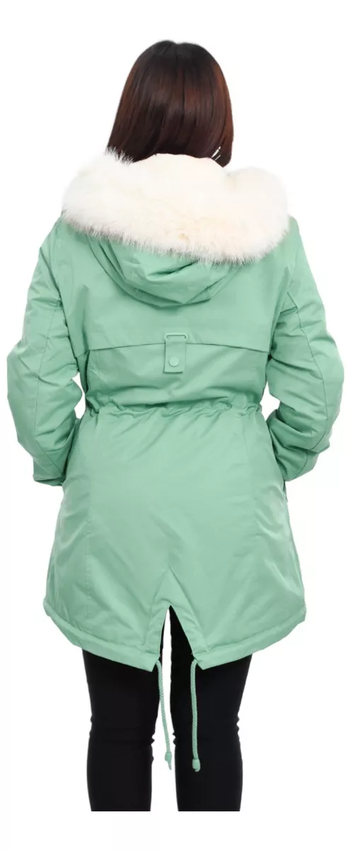 Campera Parka Importada Mujer Invierno Con Piel Yd 6365