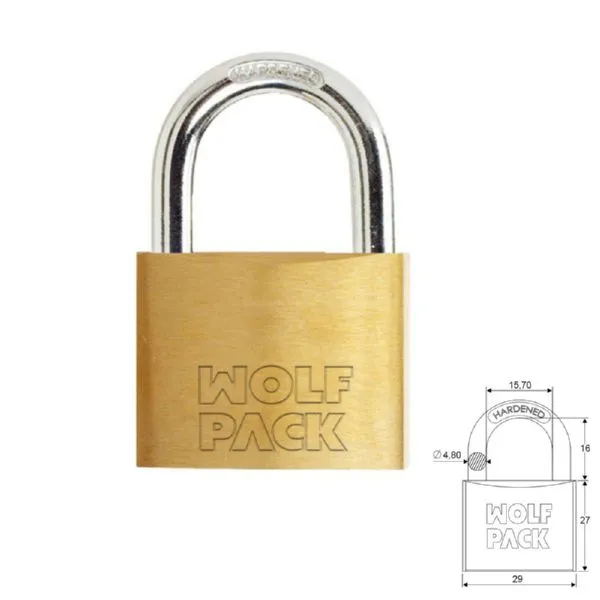 CANDADO A/N 40 llaves iguales WOLFPACK