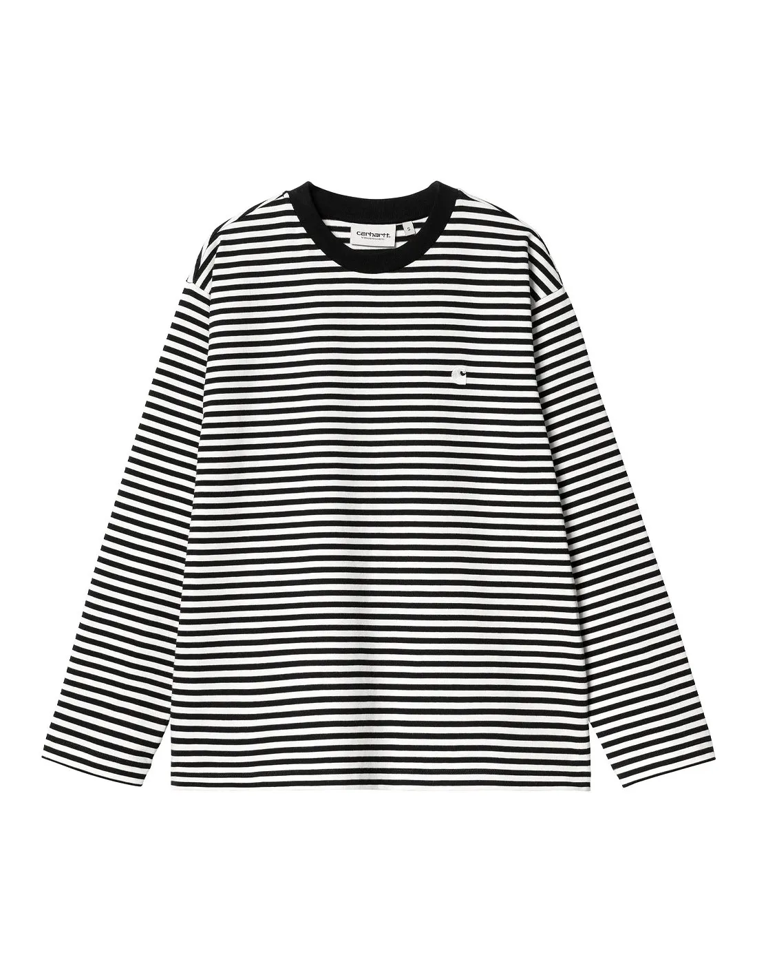 CARHARTT WIP W' L/S VERNER STRIPE BLACK/WAX