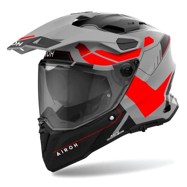 Casco Airoh Commander 2 Reveal Red Fluo Matt 