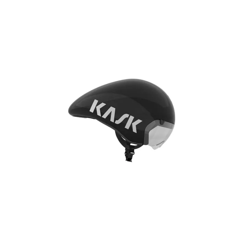 CASCO CONTRARRELOJ BICICLETA KASK BAMBINO PRO EVO CON VISERA TRANSPARENTE (NEGRO210)
