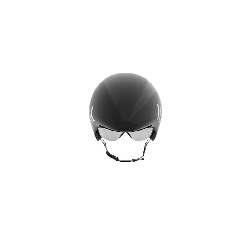 CASCO CONTRARRELOJ BICICLETA KASK BAMBINO PRO EVO CON VISERA TRANSPARENTE (NEGRO210)