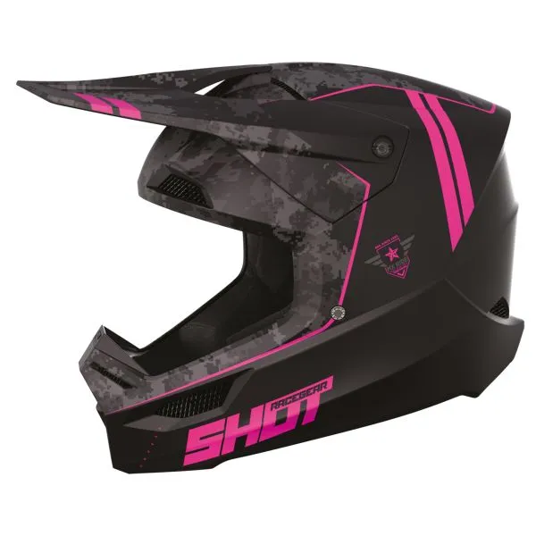 Casco SHOT Furious Army Pink Matt 