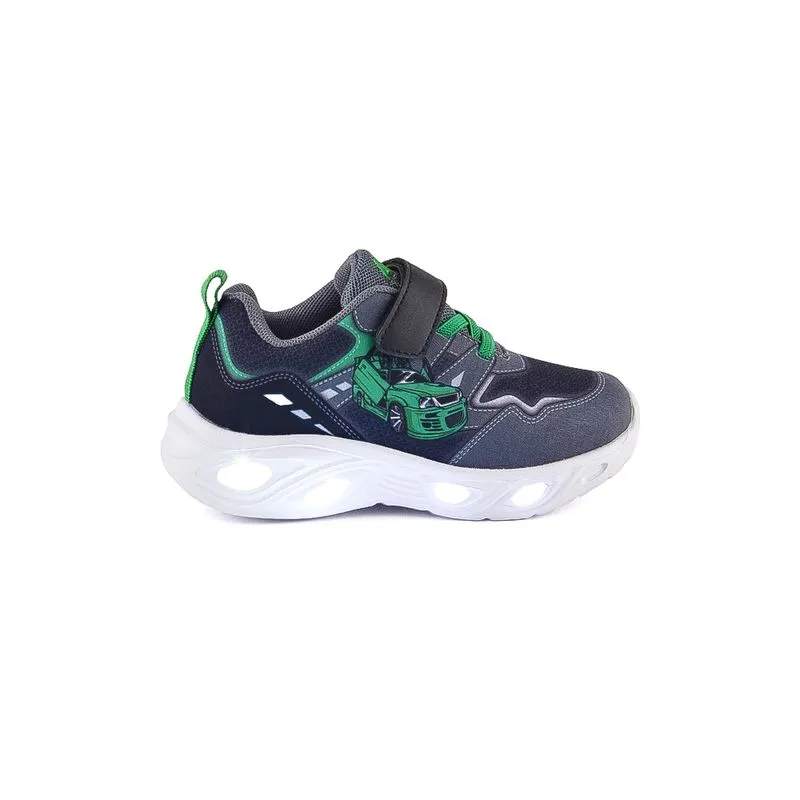 CHAMPION DEPORTIVO AMERICAN SPORT CON LUCES PARA NIÑOS JIMMY GREY TALLES 22  27