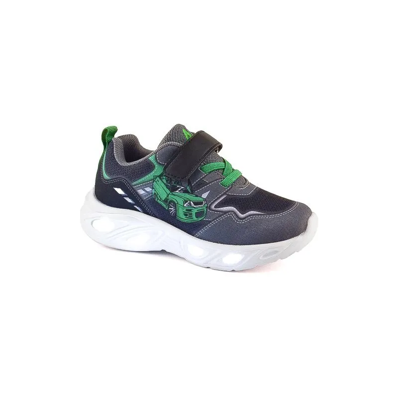CHAMPION DEPORTIVO AMERICAN SPORT CON LUCES PARA NIÑOS JIMMY GREY TALLES 22  27