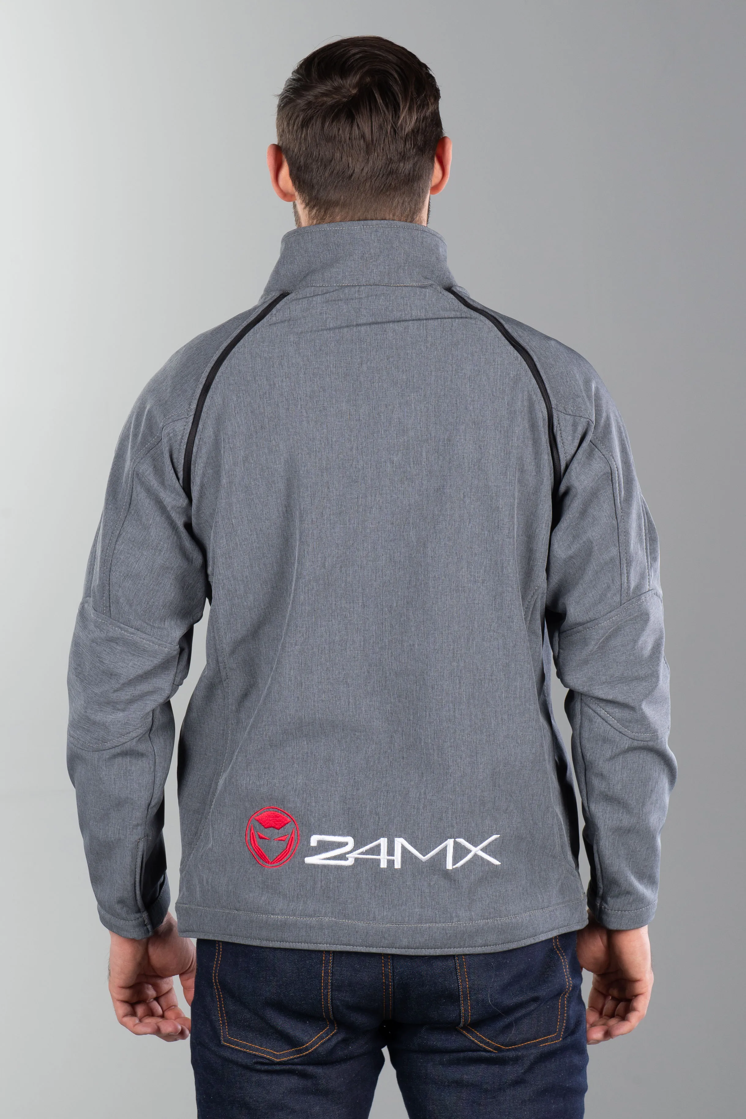 Chaqueta Softshell 24MX Team con Mangas Extraíbles Gris