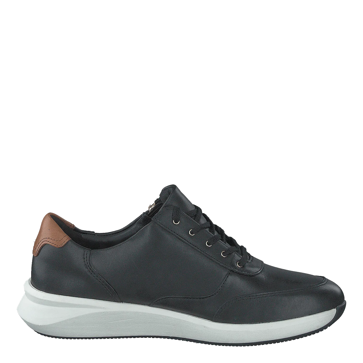 Clarks zapatos Un Rio Zip Black Leather