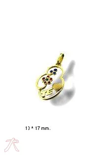 COLGANTE ORO AMARILLO 18K PARA ENAMORADOS 025_D01341