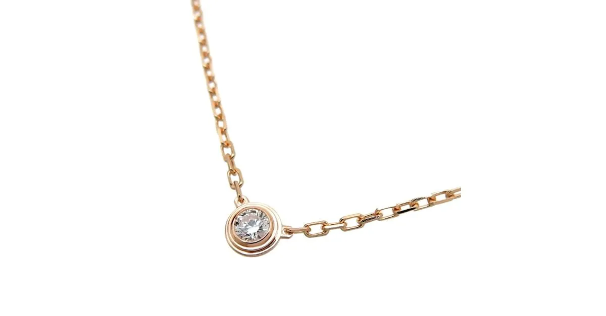 Collar para damas D'Amour con diamante Cartier 0,09 ct Rosa 