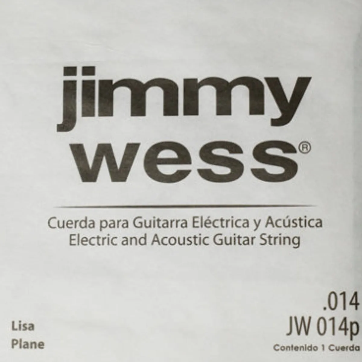 CUERDA P/GUITARRA ELECTRICA/ACUSTICA JIMMYWESS LISA 014 (2A)