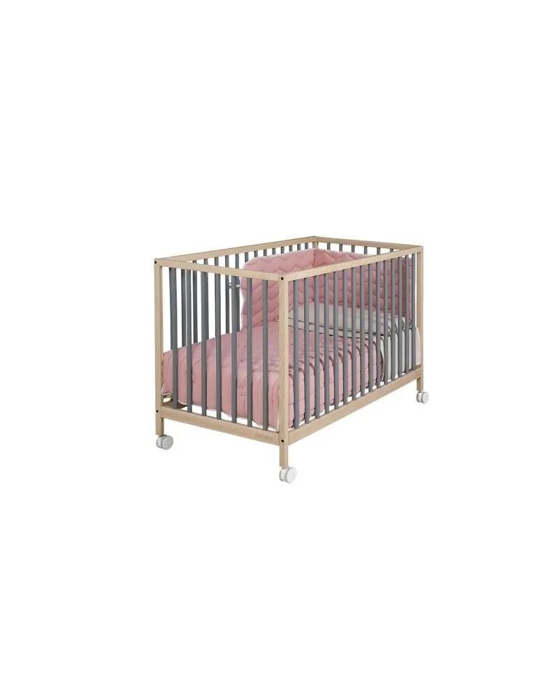 CUNA DE 120 X 60 MOUNTAIN CERA NATURAL/GRIS