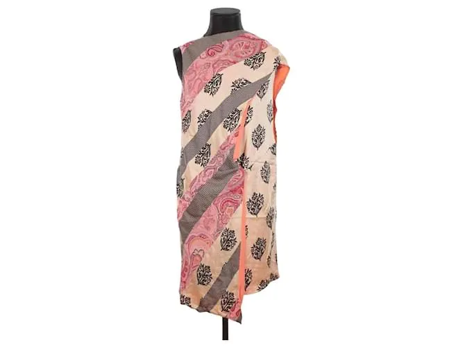 Céline Vestido de seda Multicolor 