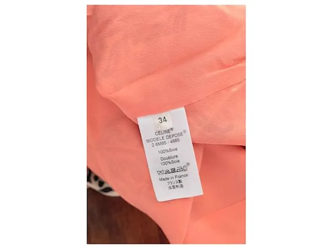 Céline Vestido de seda Multicolor 