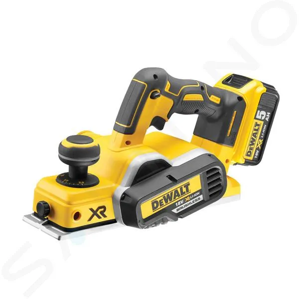 DEWALT HERRAMIENTAS  18V AKU CEPILLO 82 MM, 2X BATERíA 5,0 AH XR, CARGADOR DCP580P2