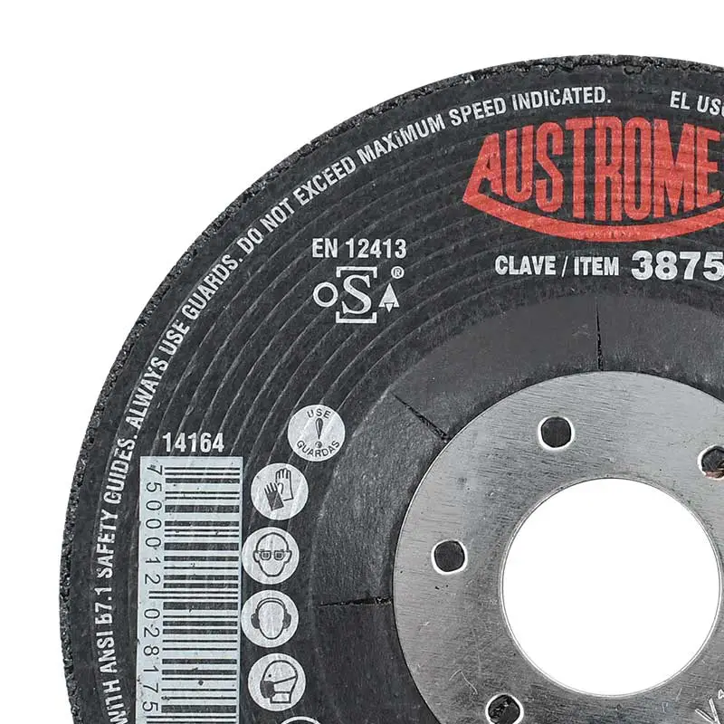 DISCO PARA DESBASTE Y CORTE INOX AUSTROMEX 3875 41/2 PULG