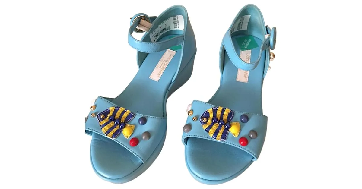 Dolce & Gabbana Sandalias infantiles Azul 