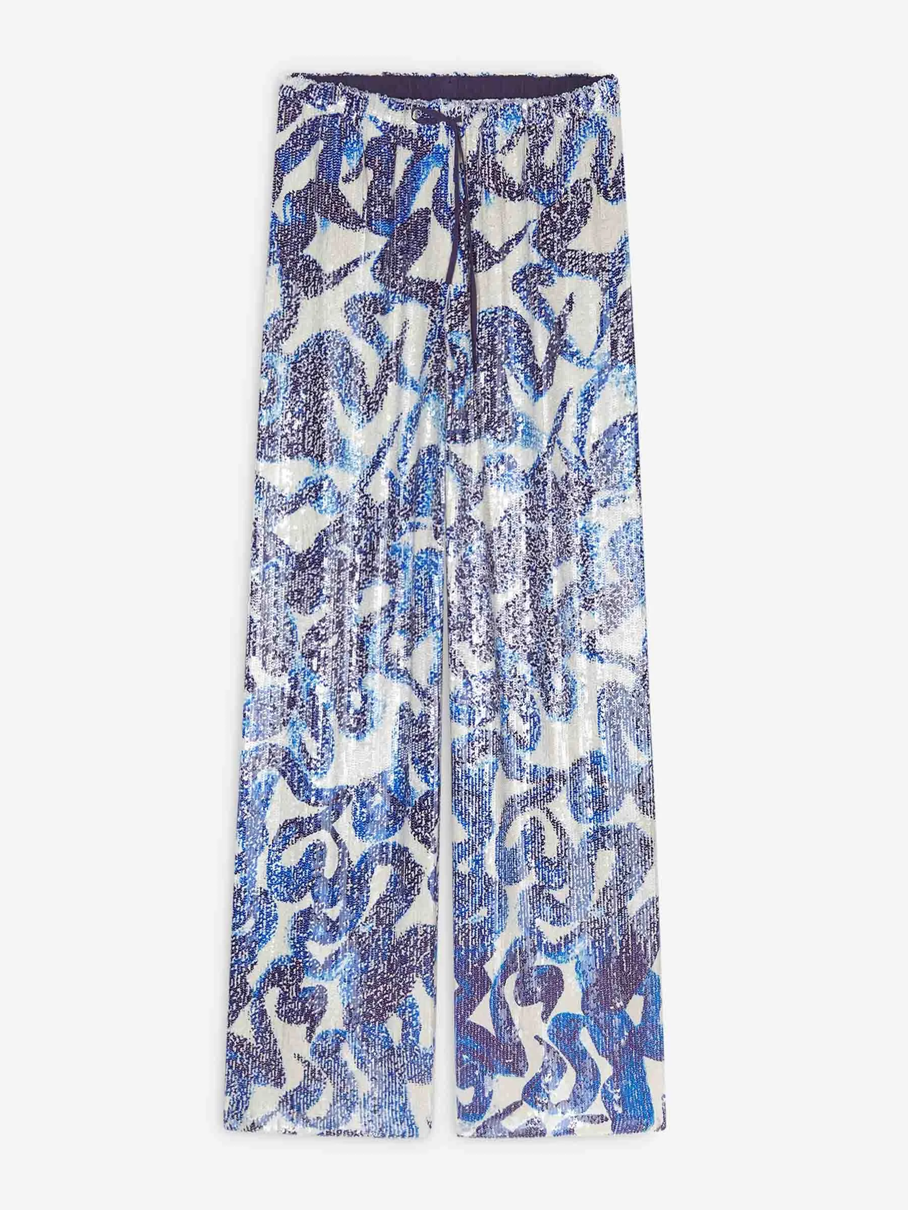 Dries Van Noten Pantalones con Lentejuelas