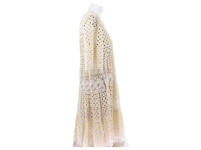 ELIE SAAB Vestidos T.FR 40 Algodón Blanco 