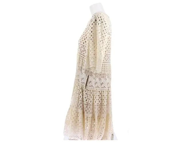 ELIE SAAB Vestidos T.FR 40 Algodón Blanco 