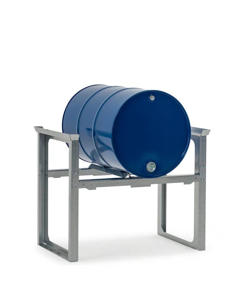 Estante para bidones/estación de llenado para 1 bidón de 60 o 200 l, apilable, 1049 x 682 x 837 mm