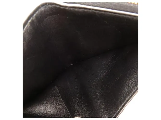 Everyday Billetera de cuero plegable Balenciaga para mujeres Negro 