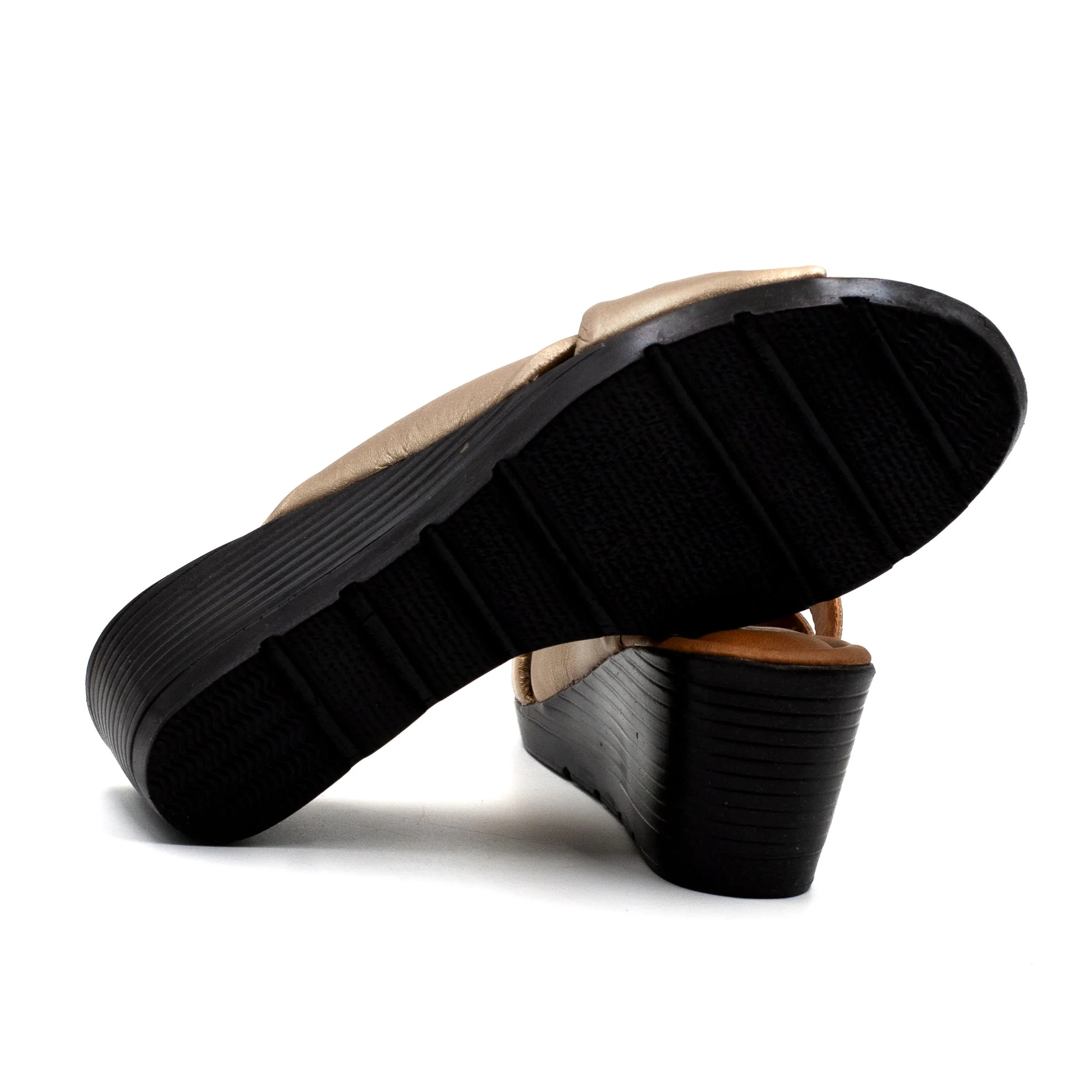 EXS Sandalia mujer color oro