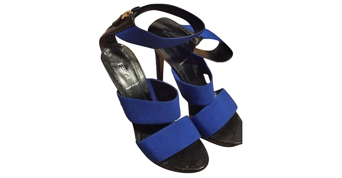 Fendi Vernice Negro Azul 
