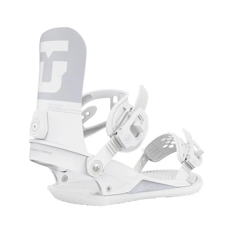Fijación de snowboard Union Legacy (blanca)