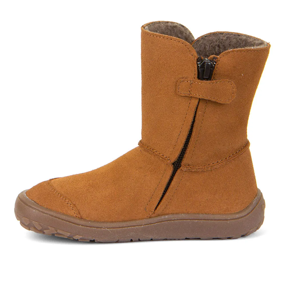 FRODDO BAREFOOT  TEX SUEDE COGNAC  BOTINES BAREFOOT TIPO AUSTRALIANO