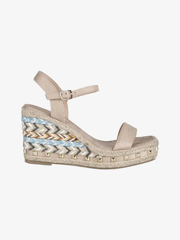Gavi Sandalias mujer con tachuelas y cuña