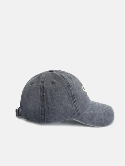 GORRA SILBON DESGASTADA RAQUETA AZUL