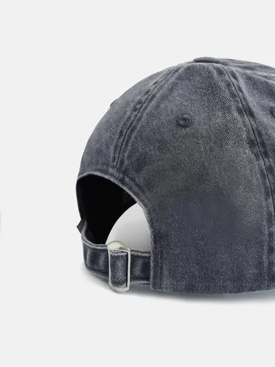 GORRA SILBON DESGASTADA RAQUETA AZUL