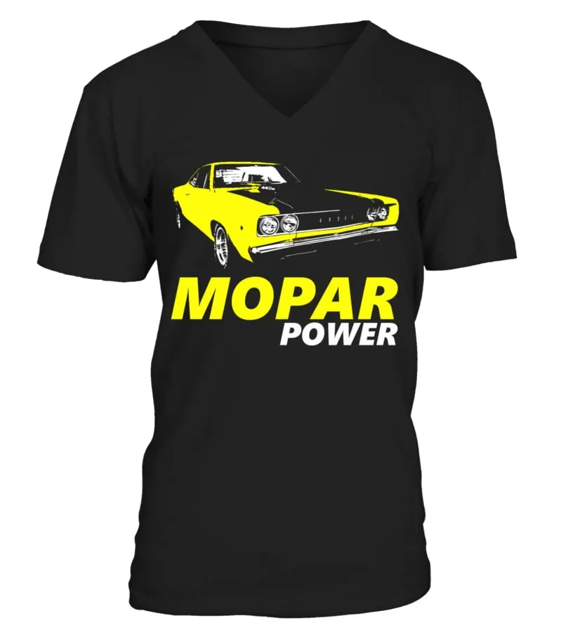 GR. 1968  DODGE CORONET SUPER BEE  MOPAR TSHIRT CAMISETA CUELLO EN V UNISEX