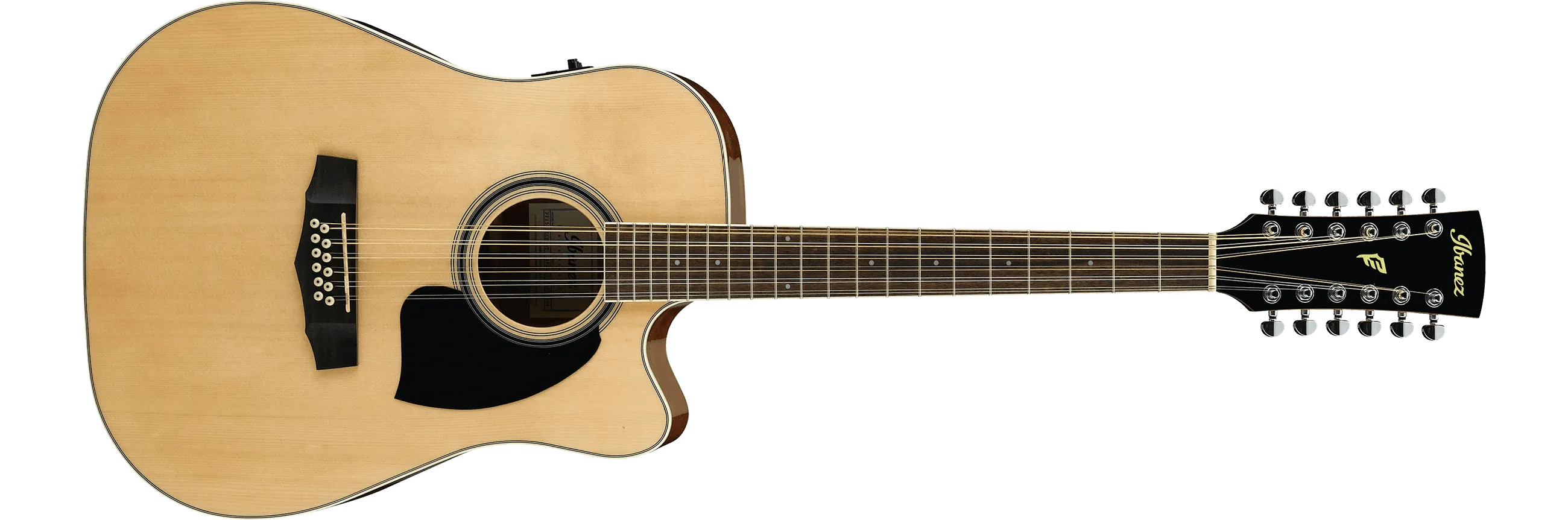 Guitarra Electroacustica Ibanez 12 cuerdas Pf1512Ece Natural High Gloss 