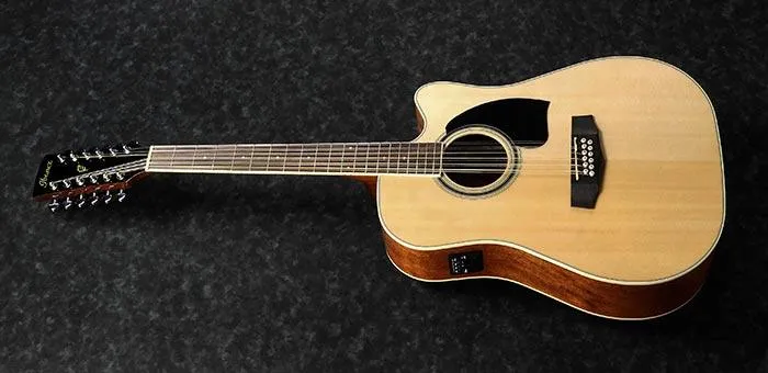 Guitarra Electroacustica Ibanez 12 cuerdas Pf1512Ece Natural High Gloss 