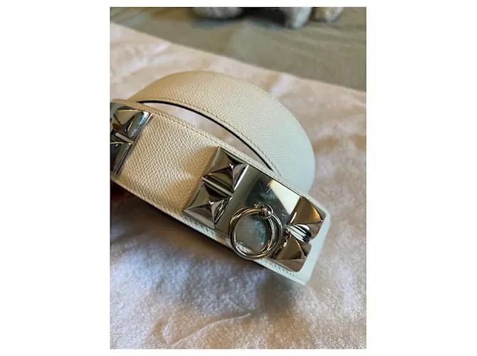 Hermès collar de perro Blanco 