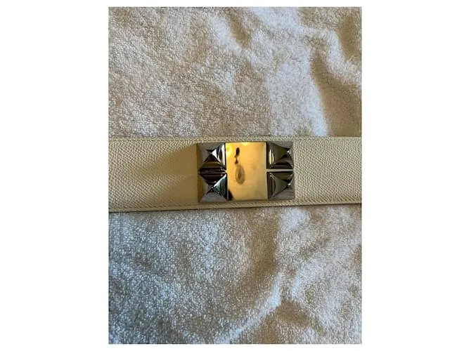 Hermès collar de perro Blanco 