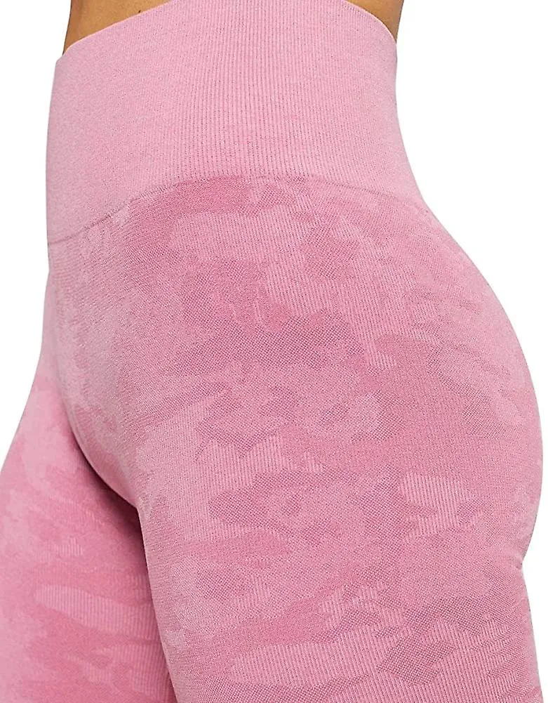 High Waist Camo Seamless Leggings For Women Gym Capri Tights Yoga Pants Girls