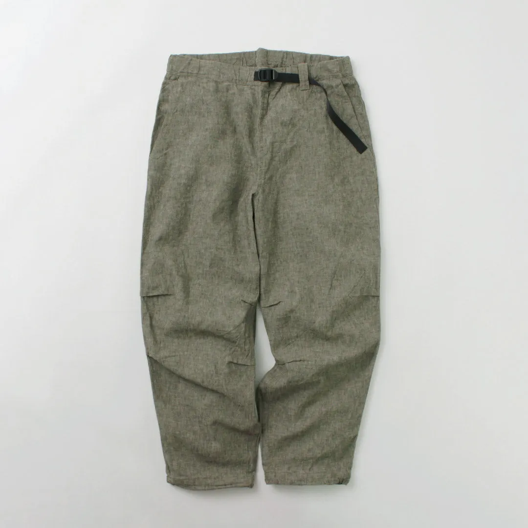 Ilcio una ochenta / pantalones de lino de brezo